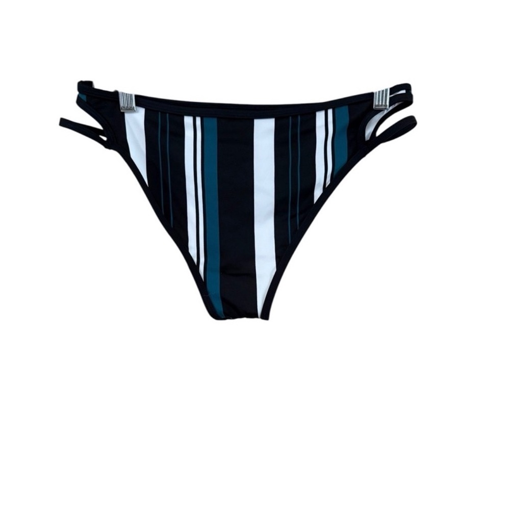 Cupshe Black and White Striped Bikini Bottom - Picture 4 of 10
